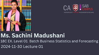 BSAA 12052 Business Statistics \u0026 Forecasting - 18C EXP - 2024.11.30 @sabcampus