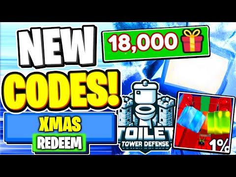 *NEW* WORKING CODES FOR Toilet Tower Defense IN DECEMBER 2023! ROBLOX Toilet Tower Defense CODES