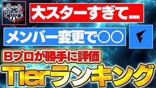 【荒野行動】Bプロ最強チームが言いたい放題！プロチームTier表ランキング後編！