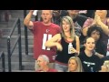 Naughty Female Fan caught grabbing guys package during game