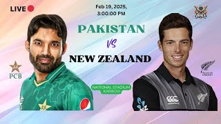 NZ vs PAK 1st Match, Champions Trophy 2025 II 19 FEB 2025 II From National Stadium, Karachi II LIVE🔴