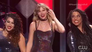 Taylor Swift performing "You Need To Calm Down" at the iHeartRadio Jingle Ball 2019