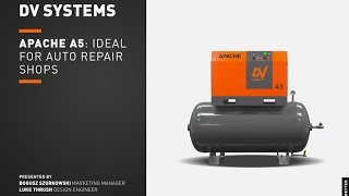 APACHE A5 - Ideal for auto repair shops ready to upgrade a piston air compressor