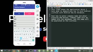 Android ListView from SQLite Database.Download Source code