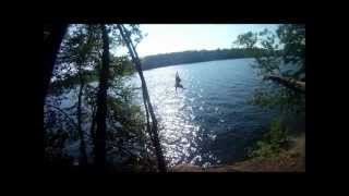 Rope swing fun, CT River