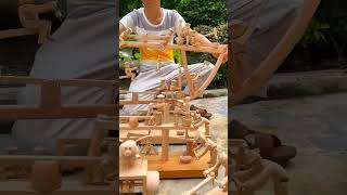 extremely bold idea with amazing work on Wood #sculpture #shorts #viral #shortsvideo