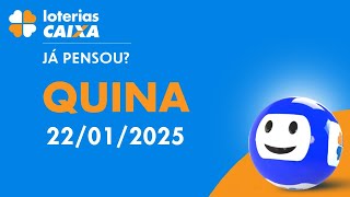 Resultado da Quina - Concurso nº 6638 - 22/01/2025