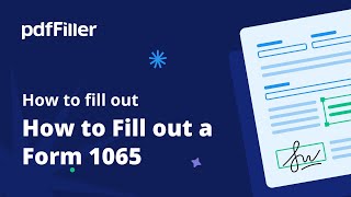 How to Fill out a Form 1065