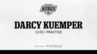 Goaltender Darcy Kuemper | 12.03 Practice in LA