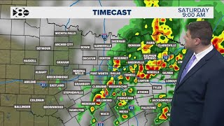 DFW Weather: More rain coming through North Texas Saturday morning