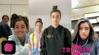Dixie D'amelio and Charli D'amelio Triller video compilation ft. Adission Rae