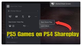 How to SHAREPLAY PS5 GAMES WITH PS4 | Cross Platform Shareplay | Play PS5 GAMES on PS4