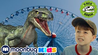 T-rex Ranch - Dinosaur at the State Fair | Moonbug Kids TV Shows - Full Episodes | Cartoons For Kids