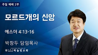 [주일2부예배] 2025년 1월 12일 (주일) 에스더 4:13-16 모르드개의 신앙