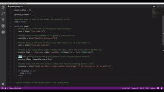 Python by Example - Grocery List