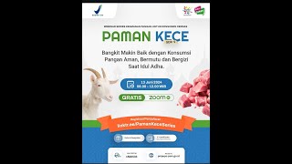 Webinar Series Keamanan Pangan untuk Konsumen Cerdas (Webinar Paman KeCe) Seri 5 Tahun 2024