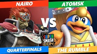 SSC2019 SSBU - NRG Nairo (Ganondorf) VS  AtomSK (Dedede) The Rumble Quarterfinals