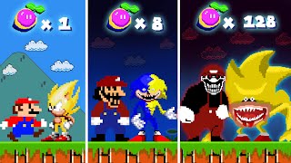 Super Mario Bros, but Mario and Sonic Can Become MX - Super Shin Sonic Tapes