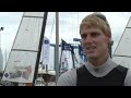 nacra 17 sailors ready for the off