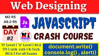 Day 2: JavaScript Full Course 2024 | document.write(), console.log(), alert(), methods in javascript