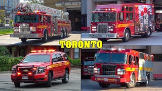 [HUGE COMPILATION] - TORONTO FIRE SERVICE | Fire Trucks RESPONDING: Pumpers, Aerials, Squads & more!