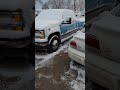 1995 chevy k3500 645 l turbo diesel covered in snow in missouri. ✨❄️☃️