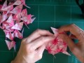 origami kusudama flower periwinkle 30units instructions折り紙のくす玉 花 ニチニチソウ 折り方