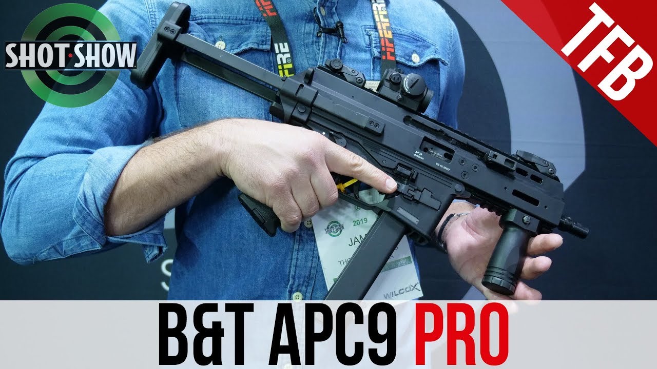 [SHOT Show 2019] B&T APC-9 PRO (It Takes Glock Mags!) - YouTube