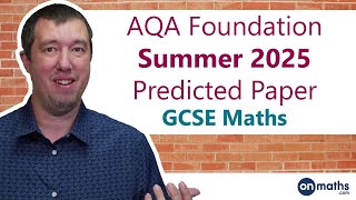 May 2025 Predicted Maths GCSE Paper 1 Non-Calculator AQA (Foundation) Non Calculator Exam 8300/1F