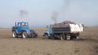 Агро Завалля переправка ГАЗ 3507 через болото Т 150К