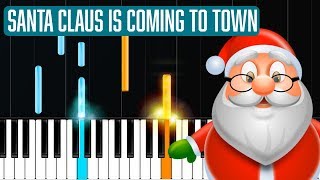 "Santa Claus Is Coming To Town" Piano Tutorial - Chords - How To Play - Cover