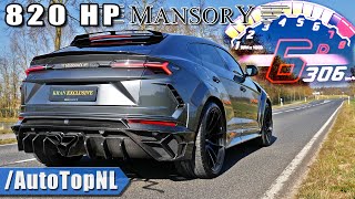 820HP Lamborghini Urus Mansory Venatus | 0-300km/h Autobahn POV & INSANE SOUND by AutoTopNL
