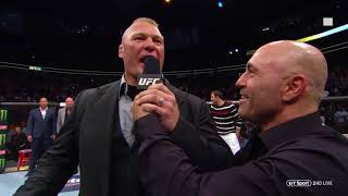 Brock Lesnar Runs Into Octagon To Fight Daniel Cormier | UFC 226 | Miocic Vs Cormier