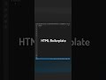 VS CODE TRICKS AND TIPS #1(Emmet) #ytshorts #youtubeshorts #visualstudiocode