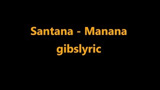 Santana - Manana Lyrics (2003)