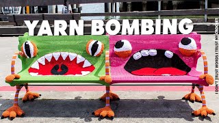 Yarn Bombing | Креативное вязание | Необычное вязание | Ярнбомбинг