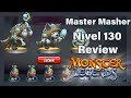 Me Encanta Este Monstruo - Master Masher Nivel 130 Review - Monster Legends