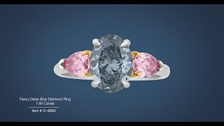 Fancy Deep Blue Diamond Ring (1.50 Carats) | M.S. Rau