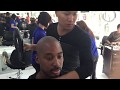 Burmese hairdresser meets a black guy for the first time in Myanmar & gives him a haircut.