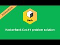 Hackerrank Cut #1 problem solution | Linux Shell problems solutions | Programmingoneonone