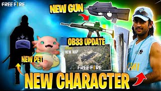 Ms Dhoni New Character In Free Fire | Dhoni Collaboration | New Pet Ob33 Update
