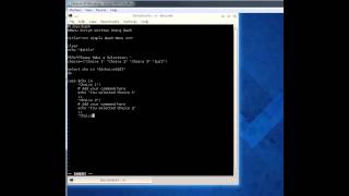 How to write a simple select menu using bash