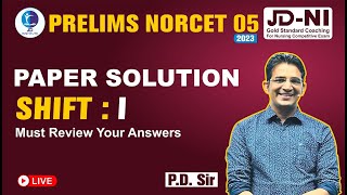 AIIMS NORCET 05 l 17 September 2023  l Shift 1 Paper Solution l By PD Sir | JD Nursing Institute  ll