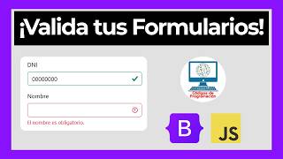 Validate your forms with Bootstrap 5 and JavaScript | Step by Step