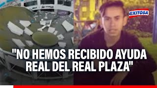 🔴🔵 Real Plaza no ha ayudado a joven que perdió la pierna, expone su abogado: \