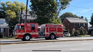 MCFRS Paramedic Engine 716 \u0026 PGFD Paramedic Engine 841 Responding