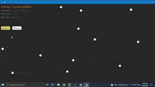 Travelling Salesman Problem Visualizer Python.
