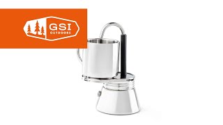 GSI Outdoors | Mini Espresso 1 Cup - Lightweight Portable Stovetop Espresso