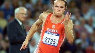 200m.Marcin Urbas Halowym Mistrzem Europy Wieden 2002r.