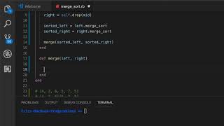 Ruby: Merge Sort